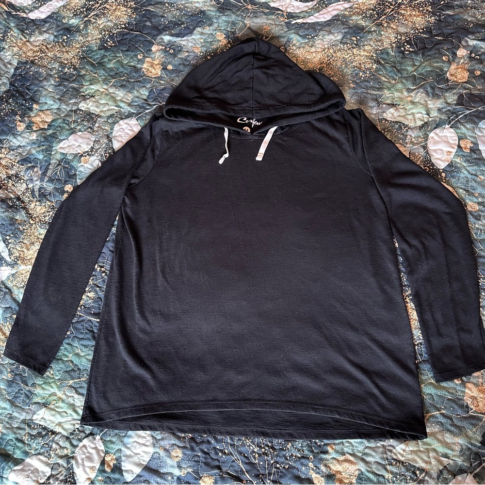 3 Items 15$! Black Light Weight Hooded Top